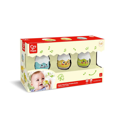 Hape Happy Little Chicks Wooble Rattle 