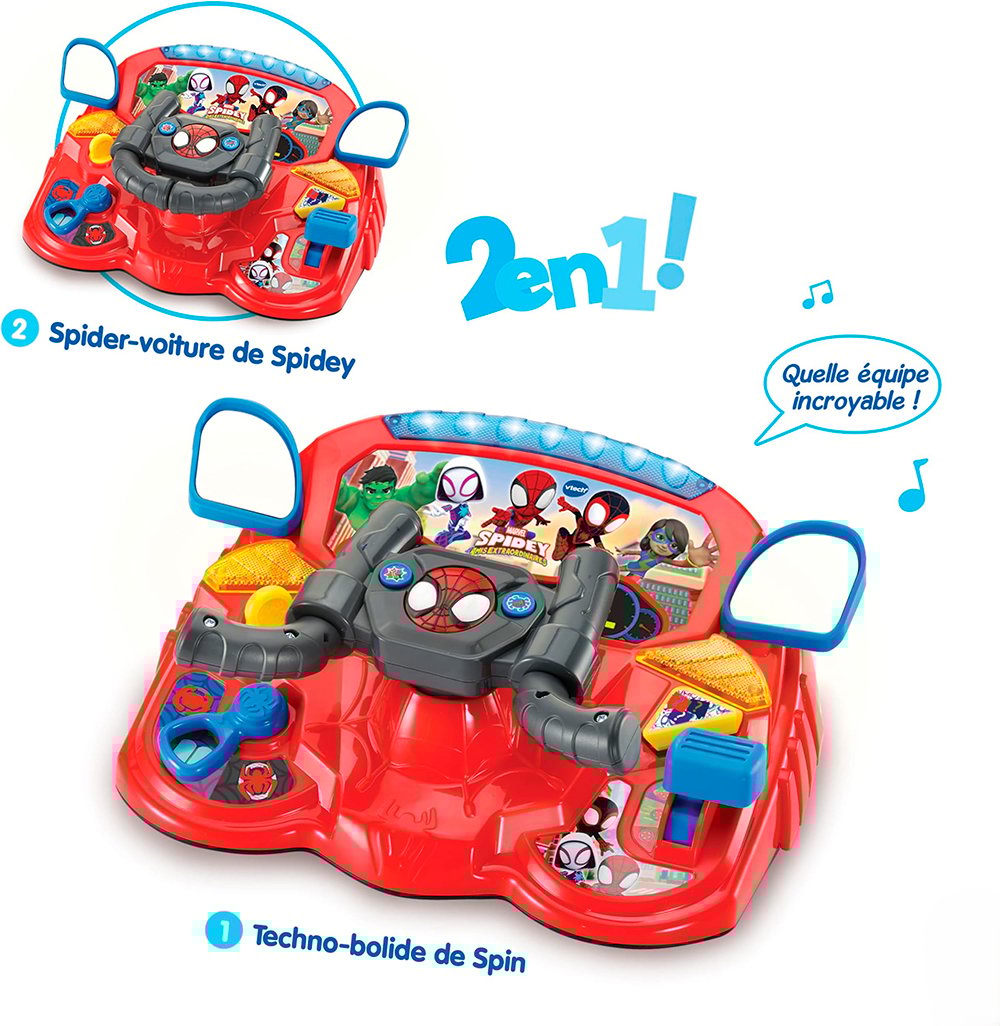 VTech Spidey and Friends - 2-in-1 Pilot Mission - French Edition