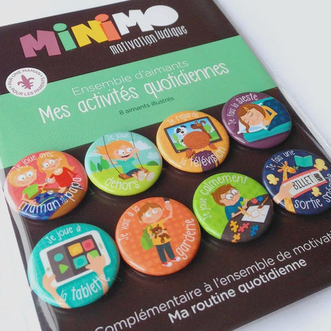 Miimo-Mes activités quotidiennes (8 aimants)