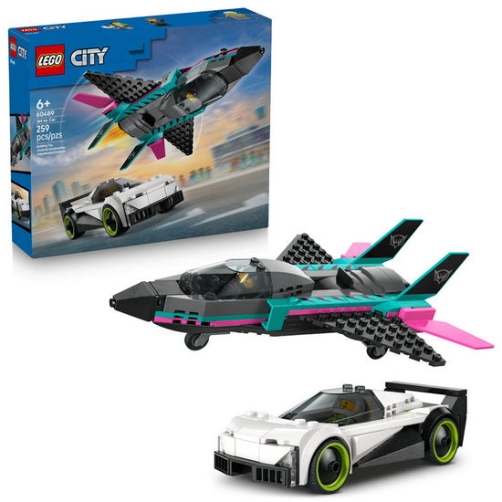 LEGO® City – Course de voiture et avion à réaction (60489)