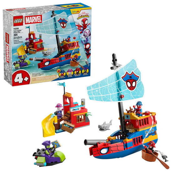 11208 - Lego Marvel - l'équipe spidey et le bateau de pirate