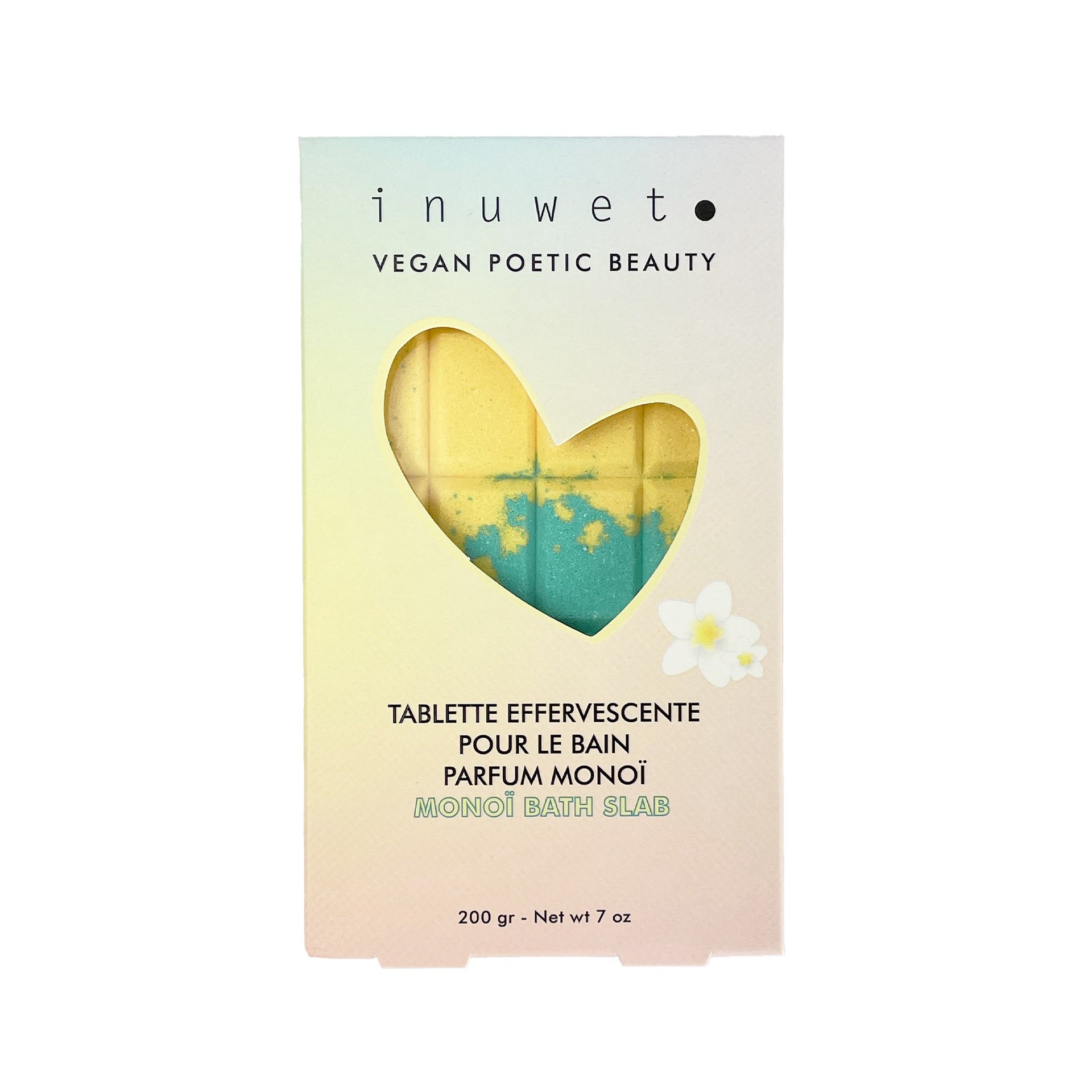 Inuwet-Tablette effervescente pour le bain - Monoï -
