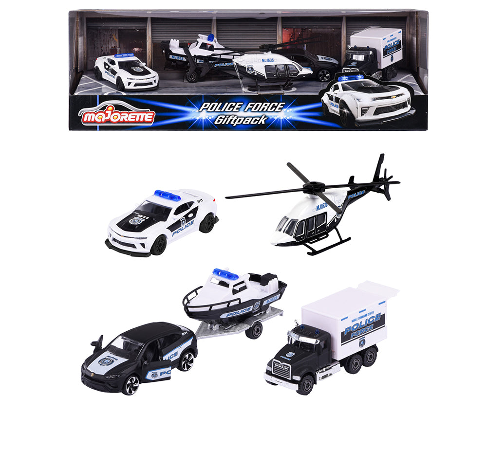 Majorette - Police Force 4 pcs gift set 