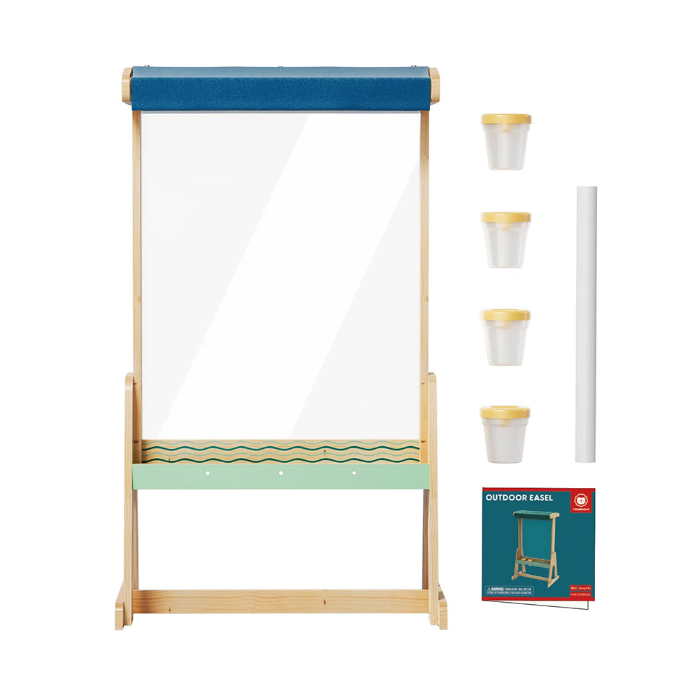 chevalet extérieur enfant Top Bright avec accessoires, idéal pour les activités artistiques en plein air