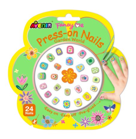 Ongles autocollants enfants – Garden World 🌸