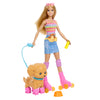 Barbie Animaux - Poupée et chiot sur patins