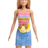 Barbie Animaux - Poupée et chiot sur patins