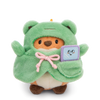 Peluche mymochi - Renard geek avec jeux vidéos et costume de grenouille