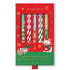 Coffret de stylos gel à toucher doux — Chiens de Noël joyeux