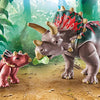 Playmobil 71821 - Tricératops avec bébé, oeuf et explorateur