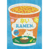 mini puzzle ramen 99 pièces - illustration colorée d'un bol de ramen dans une tasse de nouilles instantanées.