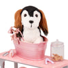 Accessoires OG de luxe - "Scrub & Style Pet Grooming" - Ensemble de toilettage pour animaux