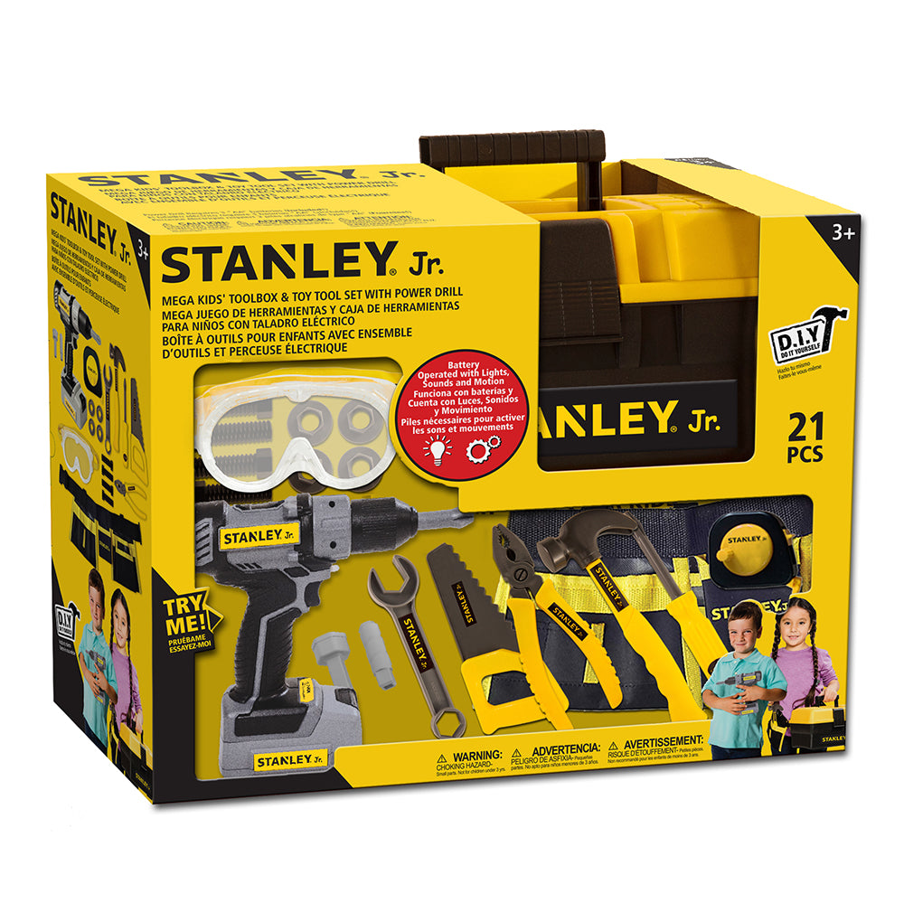 Stanley Jr. - Ensemble d'outils à batterie 21 pièces