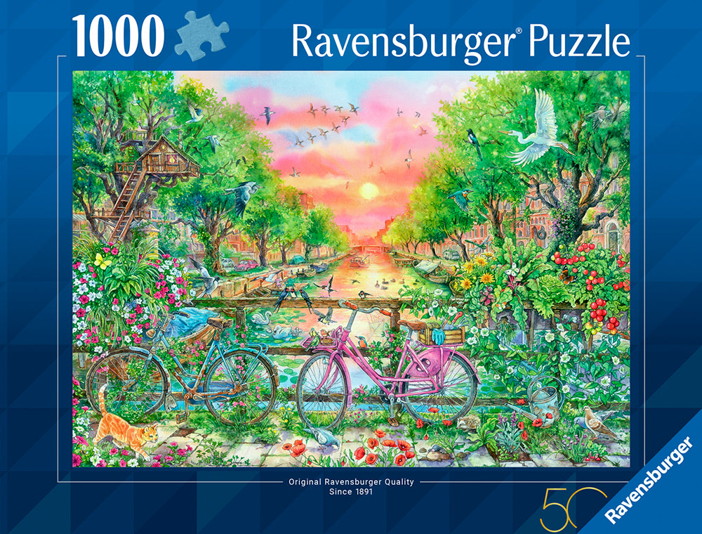 Ravensburger- - Bicyclette de rêve en Amsterdam 50e anniversaire 1000mcx