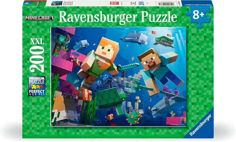 Ravenburger- Casse tete Minecraft, 200 pièces