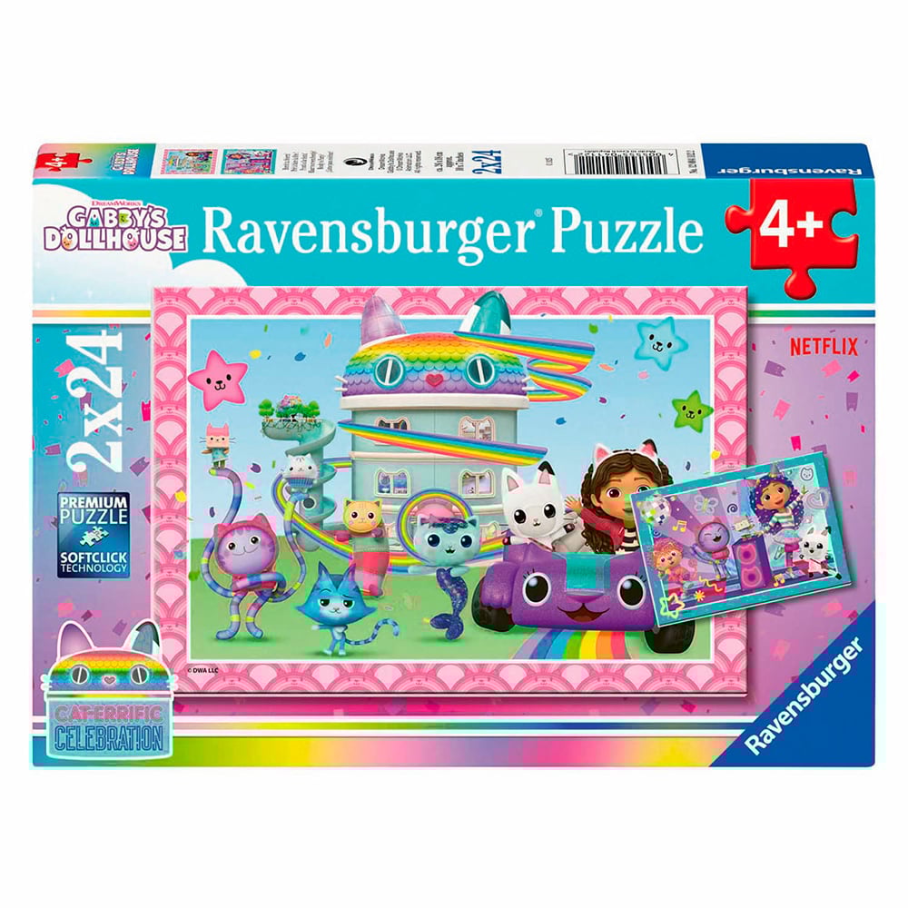 Ravensburger- casse tête 2x24 Gabby et la maison magique
