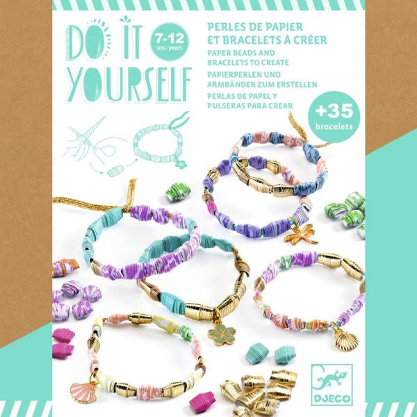 DIY / Chics et dorés : perles de papier et bracelets