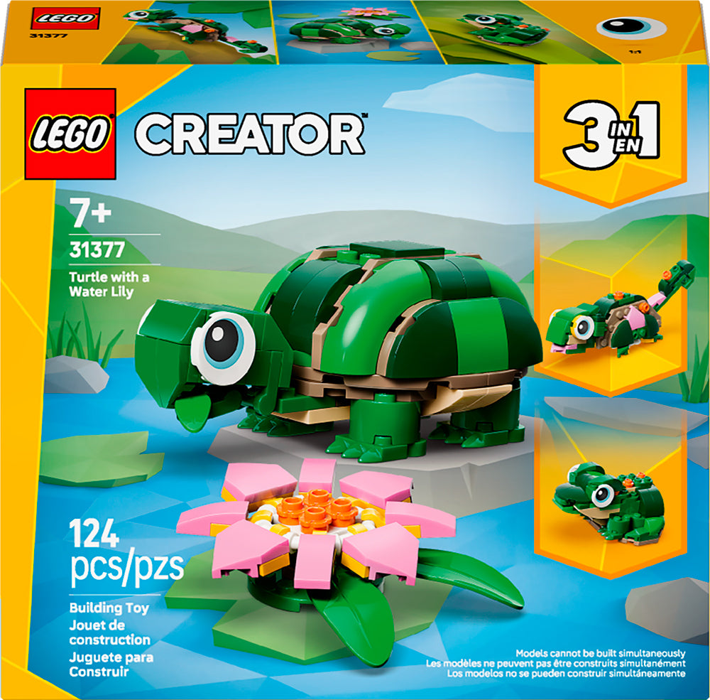 31377  La tortue avec un nénuphar V39