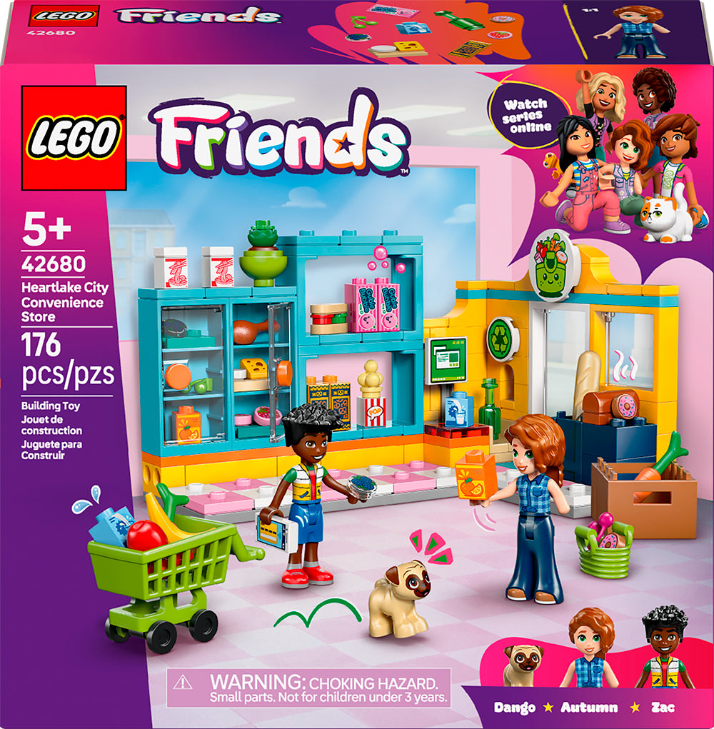 dépanneur Heartlake City LEGO Friends - kit de jeux avec magasin et personnages, 176 pièces