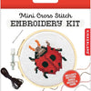 Kikkerland Kit de broderie au point de croix Coccinelle, 1 pièce