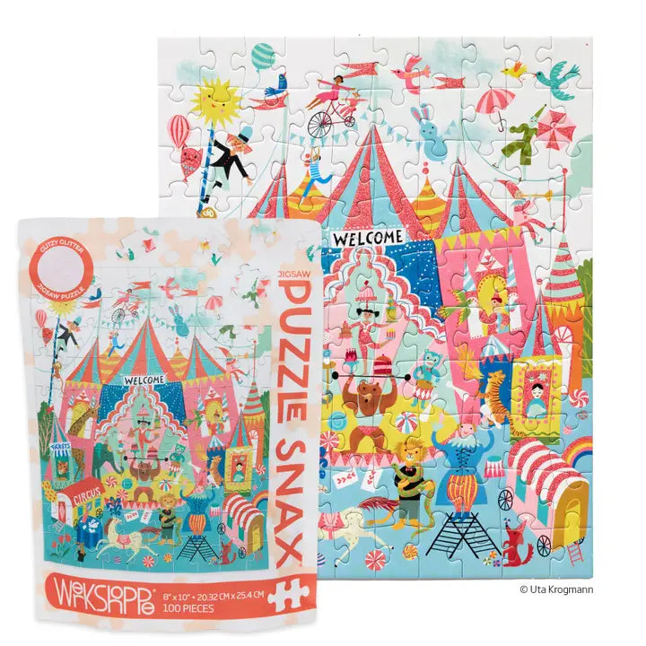 werkshoppe - Puzzle snax 100 mcx - Cirque coloré