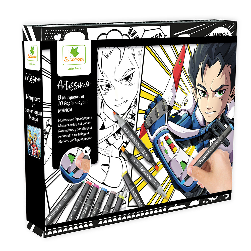 Artissimo - 10 Manga Hero boards and markers 