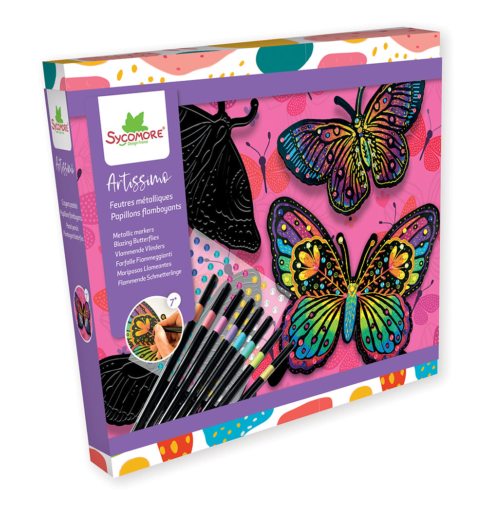 Artissimo- GM Crayons pastels - Papillons flamboyants