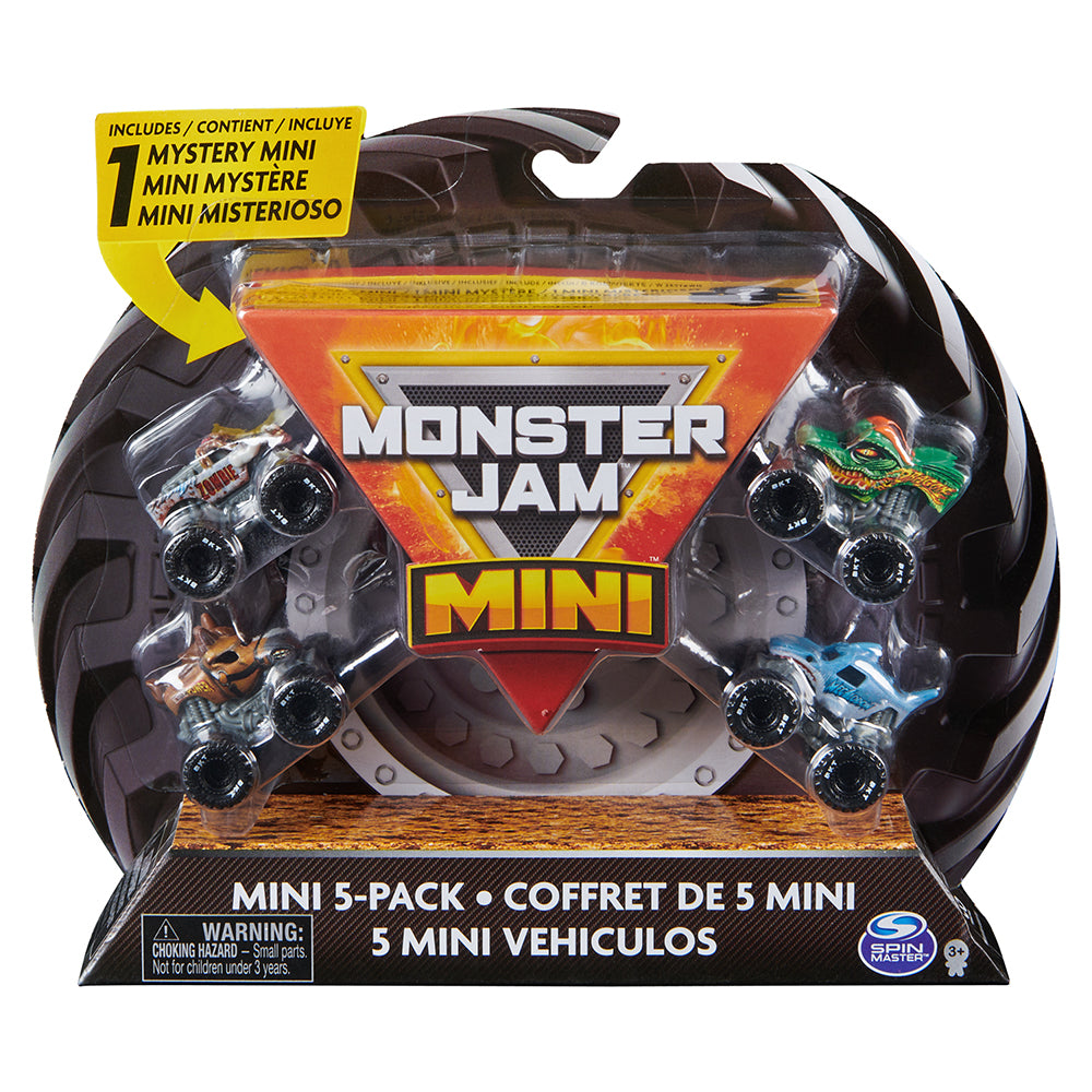 Monster Jam Mini - 1:87 Coffret de 5 Mini, assortiment