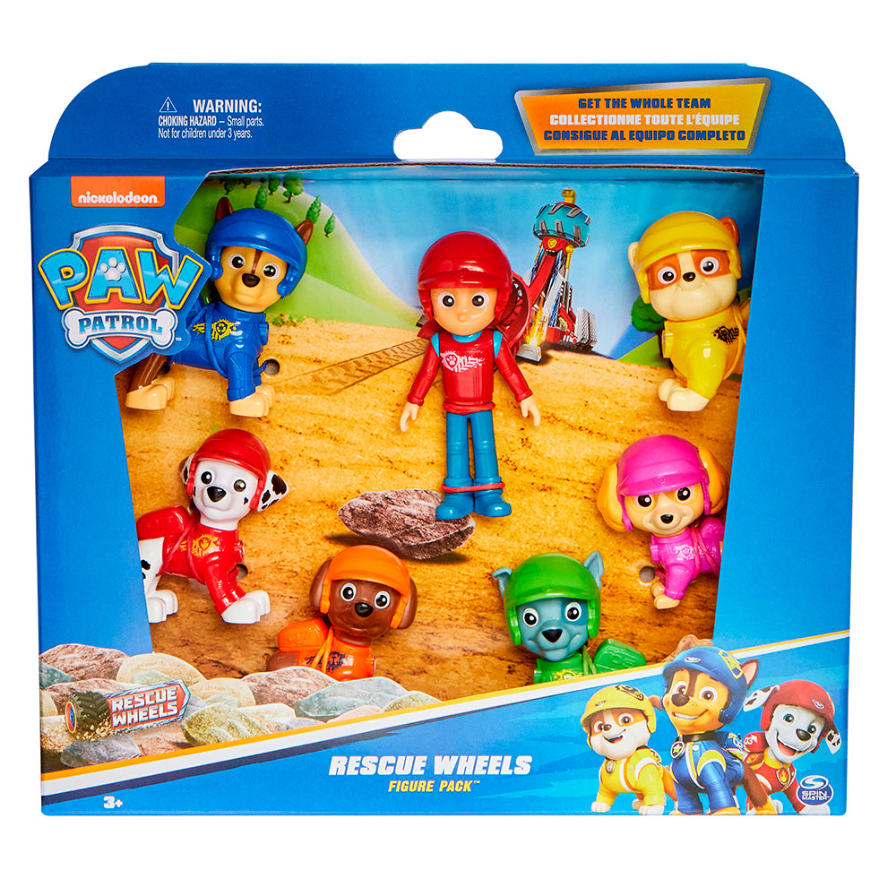 Pat' Patrouille - Rescue Wheels - Coffret cadeau de 7 figurines