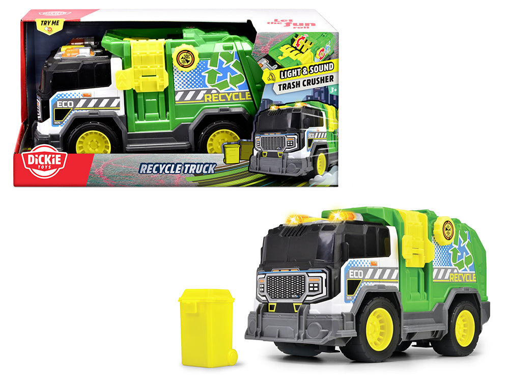 City Heroes - Recycling Truck Sounds and Lights 30 cm