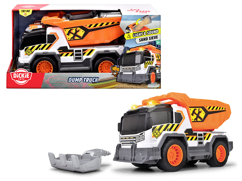 City Heroes - 30 cm Sound and Light Dump Truck