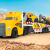 Dickie - Mack/Volvo Heavy Machinery Transporter Truck Sounds and Lights 70 cm