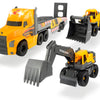 Dickie - Mack/Volvo Heavy Machinery Transporter Truck Sounds and Lights 70 cm