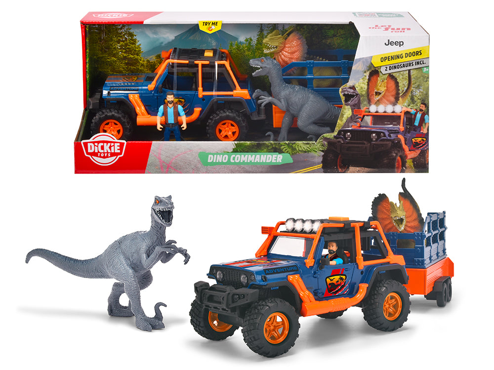 Dickie - Dinosaur Expedition with Sounds and Lights, 40 cm, 1:24
