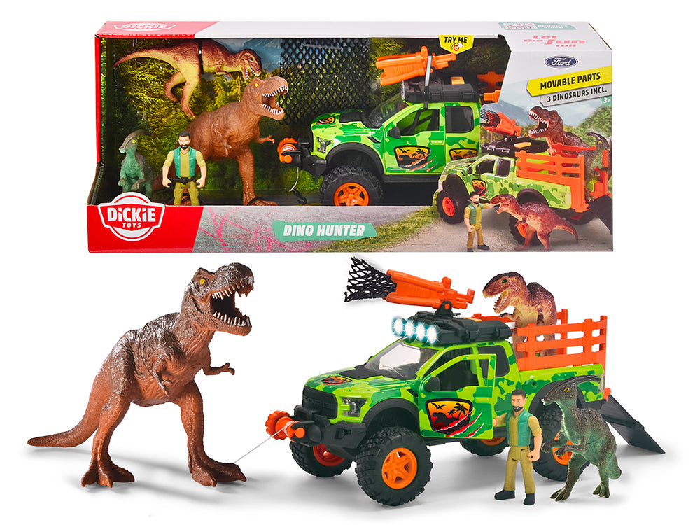 Dickie - Dinosaur Hunter Sounds and Lights 28 cm 1:24