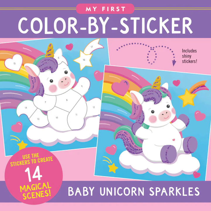 Mon premier livre de coloriage par autocollants — Licornes
