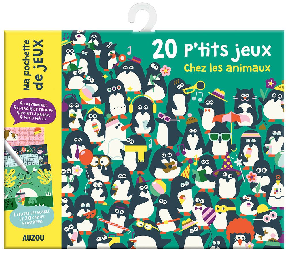 Auzou-20 P'tits jeux chez les animaux