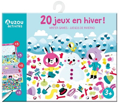 Auzou-Ma pochette de jeux - 20 jeux en hiver !