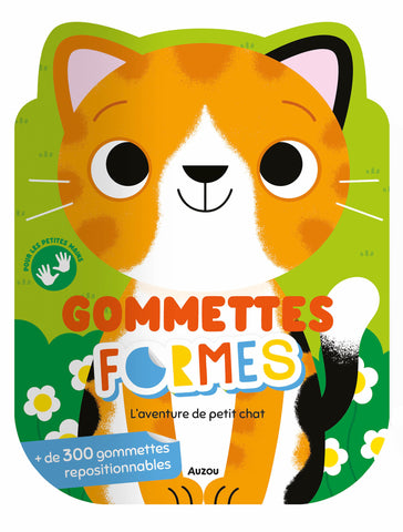 Auzou-Gommettes et formes l'aventure du petit chat