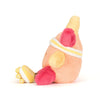 Jellycat Amuseables Sun roller skates - peluche mignonne en forme de soleil avec patins à roulettes.