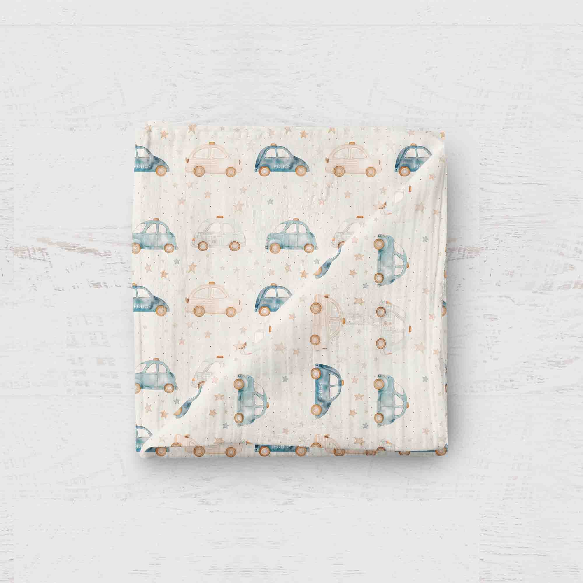 bébé o chaud-mousseline auto de police