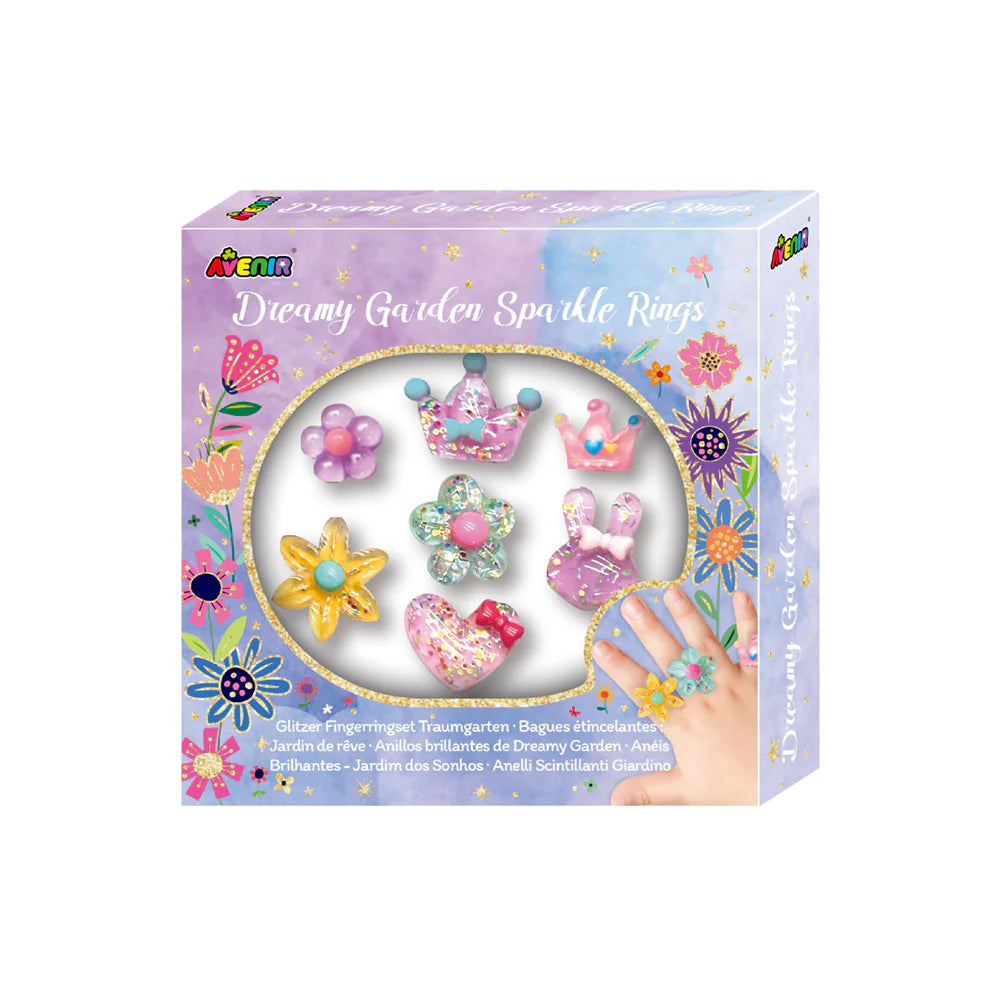 AVENIR - FANCY ME - Bagues scintillantes Dreamy Garden - Ensemble de 7 bagues