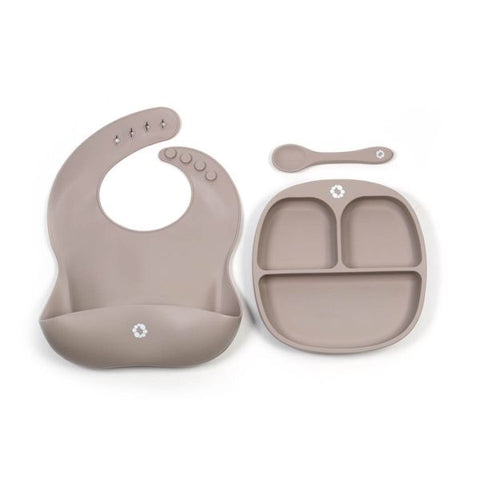 3-piece set for little glutton - Taupe