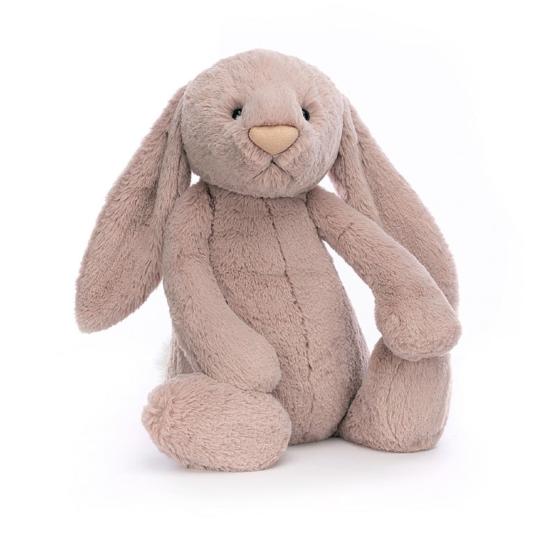 Jellycat- Lapin grand luna (Luxe -Bashful Rosa Bunny Big (Huge)