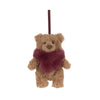 Jellycat-Bartholomew Bear Winter Warmer Decoration