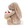 Jellycat-Bashful Beige Bunny 'Birthday'