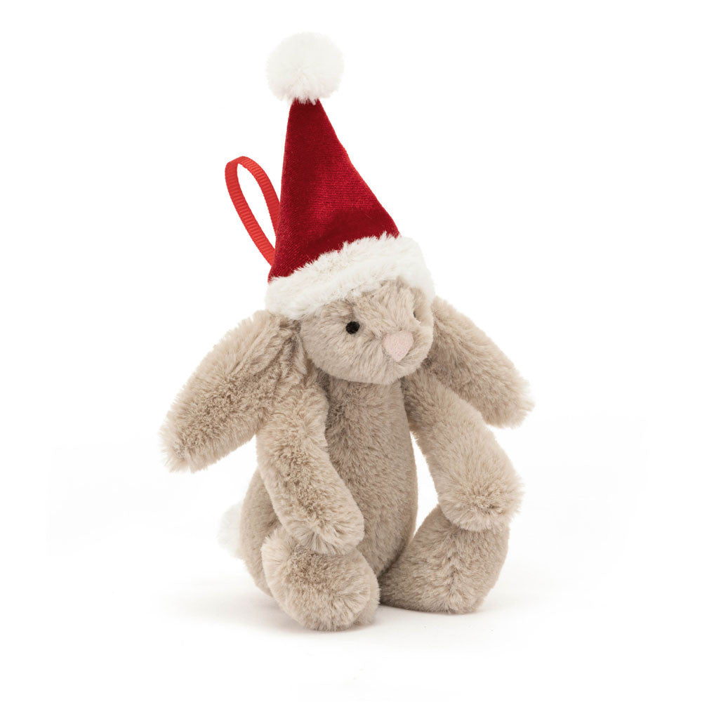 Jellycat-Bashful Christmas Bunny Decoration