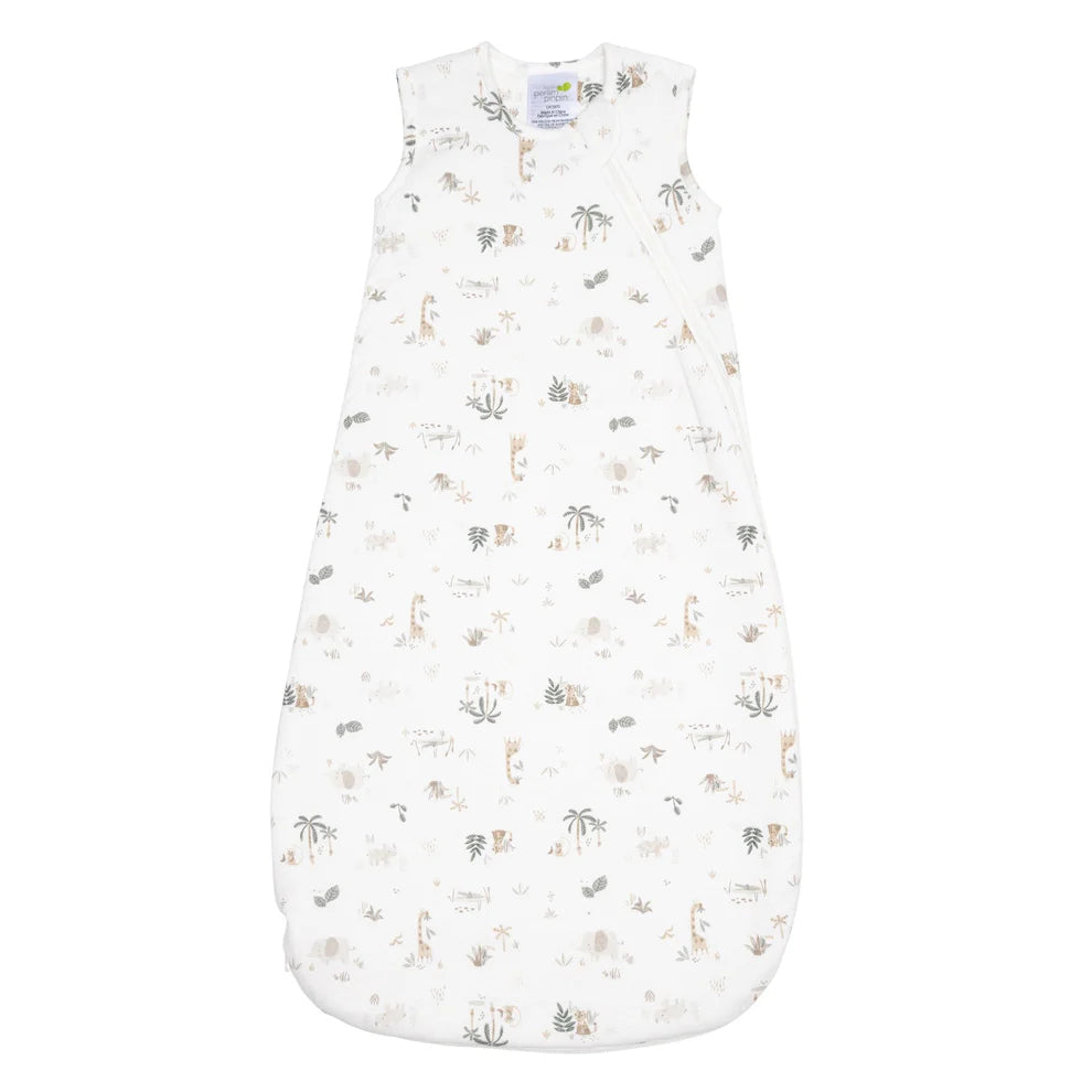 Perlimpinpin-Bamboo quilted sleep bag - Jungle (1.0 tog)0-6 months