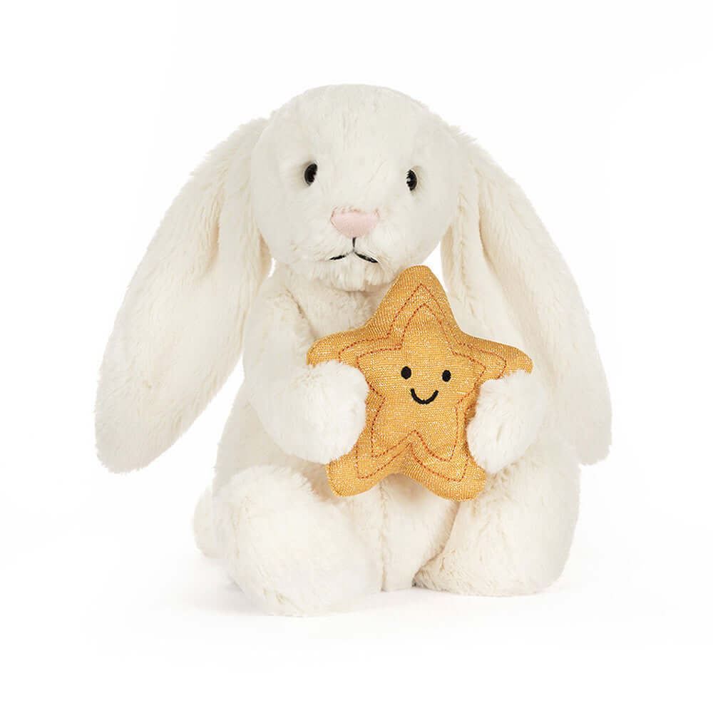 Peluche Jellycat Lapin crème et étoile | Boutique Chat Perché