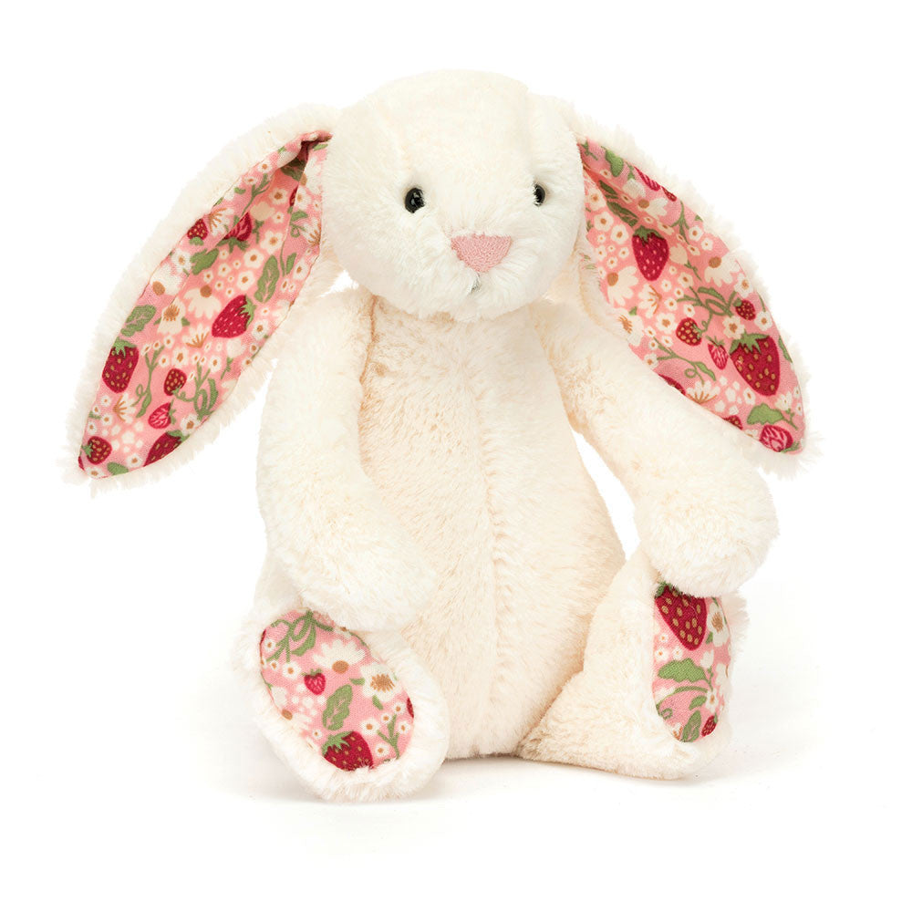 Jellycat-Lapin Blossom Crème 'Berry' petit (Blossom Cream Bunny 'Berry')